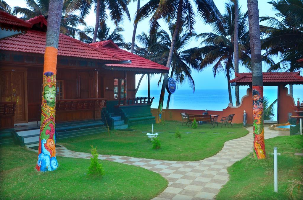 Black Beach Resort Varkala Bagian luar foto